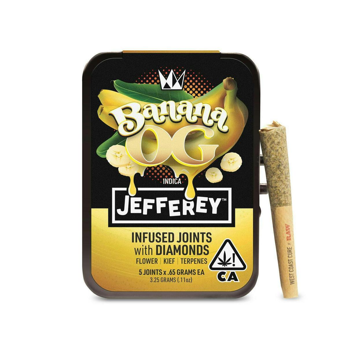 Banana OG - Jefferey Infused Joint .65g 5 Pack