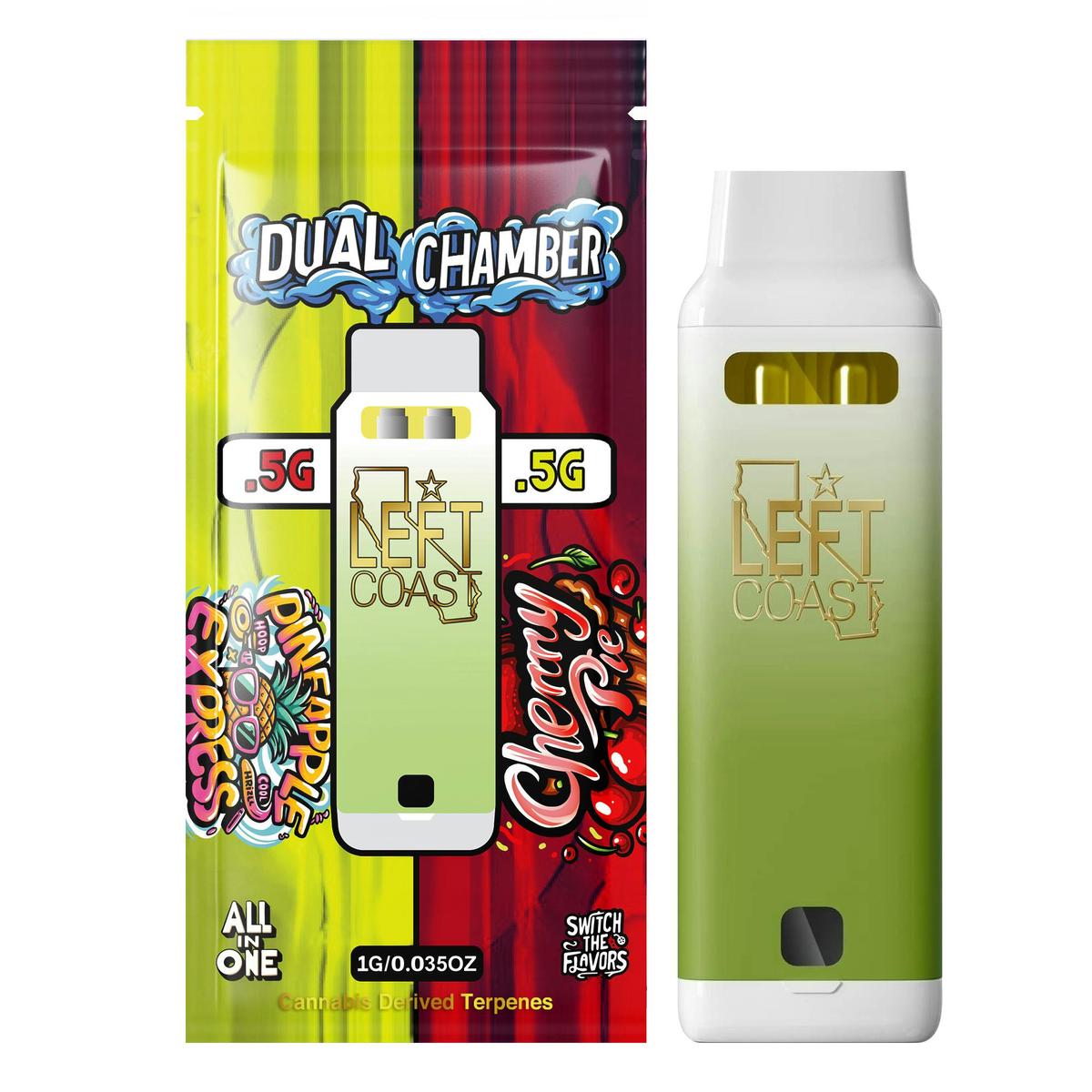 Left Coast - 1G Dual Chamber - Pineapple Express / Cherry Pie