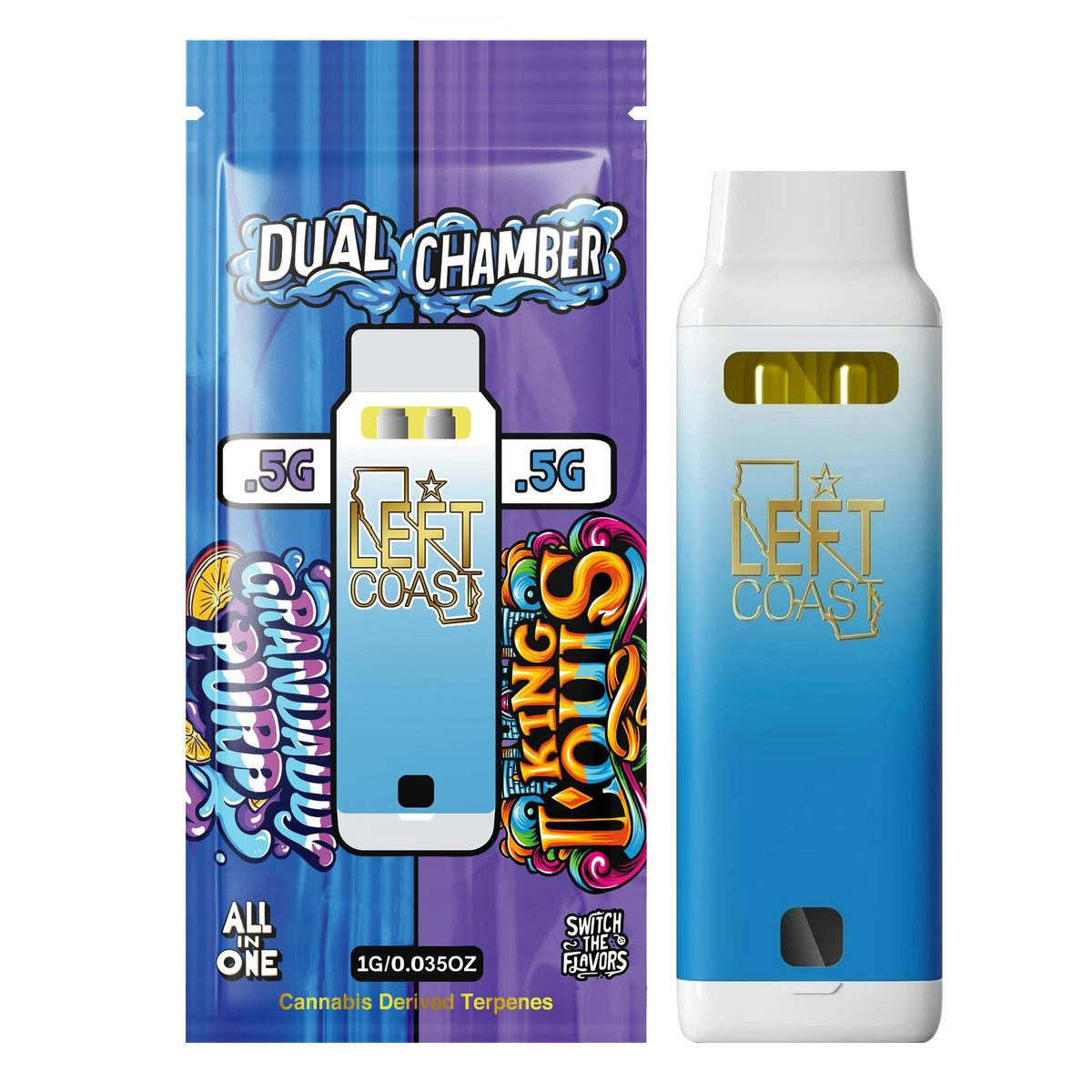 Left Coast - 1G Dual Chamber - Grandaddy Purp / King Louis