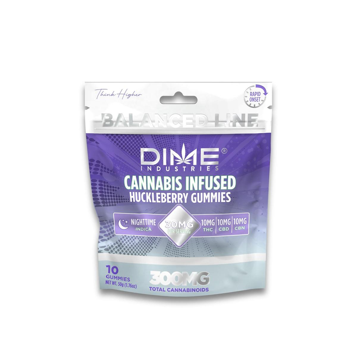 Balanced Line Huckleberry "Evening" CGN Gummies 10ct