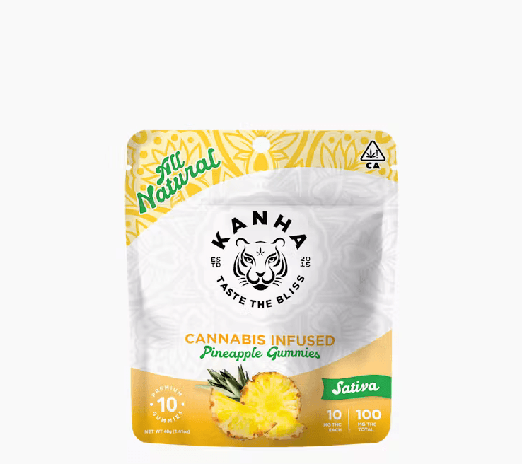 Pineapple Gummies - 100mg - Sativa