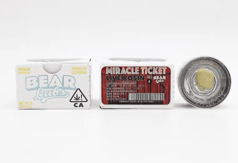 Bear Labs-Tier 4 Live Rosin- Miracle Ticket 1g