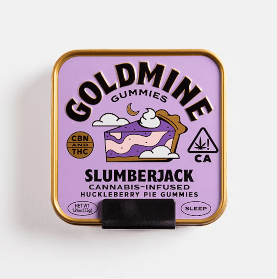 Goldmine Gummies Slumberjack Huckleberry Pie Tin