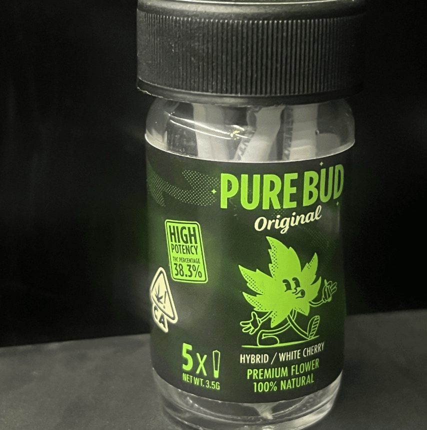 Purebud 5pk -White Cherry Gelato 3.5g- Hybrid
