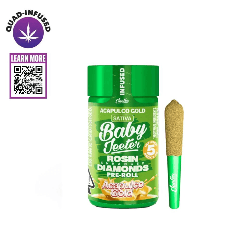 Baby Jeeter Infused 5pk -Acapulco Gold - Sativa